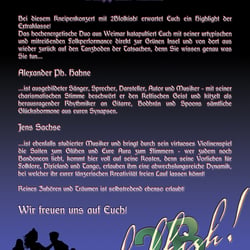 Rückseite Flyer, Grafik und Text: Naitah Margittasdottir