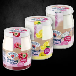 Joghurt auf Frucht Bio im Glas 150 g – Etikett und Siegeletikett