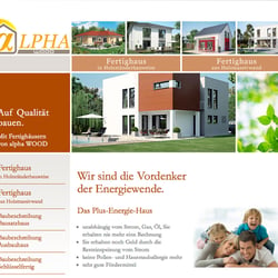 alpha wood. design & static html.