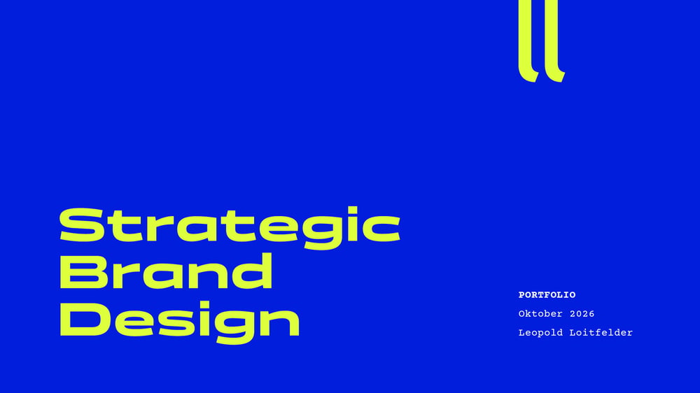 Portfolio 2026 – Design Büro Leopold Loitfelder