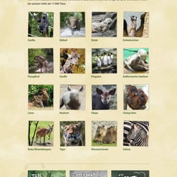 Screenshot – Textbeispiel Tier A-Z Tierpark Berlin