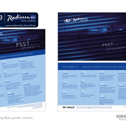 Flyer und Plakat für Jubiläumsangebote