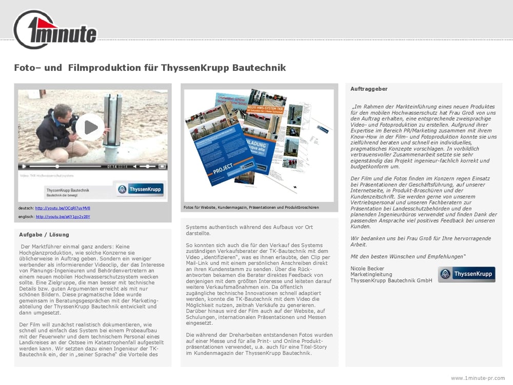 Referenz ThyssenKrupp Link