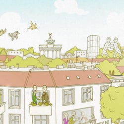 Berlin Wimmelbild (Ausschnitt)