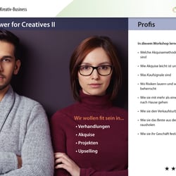SalesPower for Creatives II – Profis Workshop