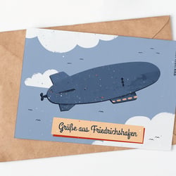 Postkarte Zeppelin
