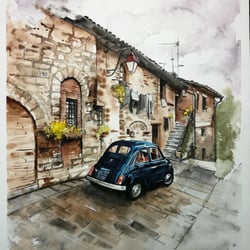 LITTLE BLUE CAR original