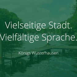 Vielseitige Stadt. Vielfältige Sprache.