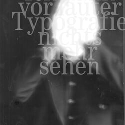 Blind vor Typografie