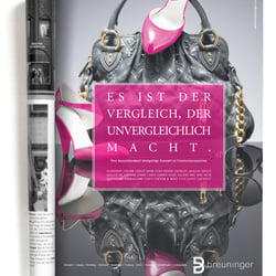Breuninger Anzeigenkampagne „Modewerbung, die spricht“