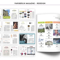Redesign of ParisBerlin Magazine