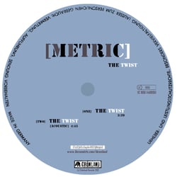 „The Twist“ [LP-Aufkleber]