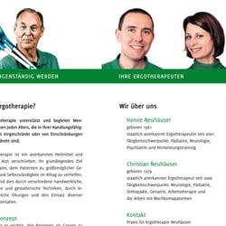 Flyer der Praxis für Ergotherapie Neuhäuser