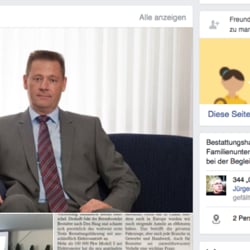 Blick auf die neu erstellte Facebook-Seite