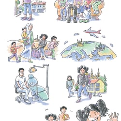 Missio Illustrationen zur Aktion „Male ein Bild für mich!“