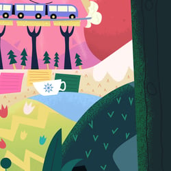 Intro Illustration „Moppi und der Leckerladen“