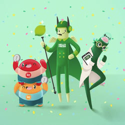 Character Design für HelloFresh (intern)