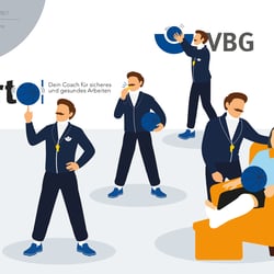 Illustrationen für Kampagne VBG Versicherung