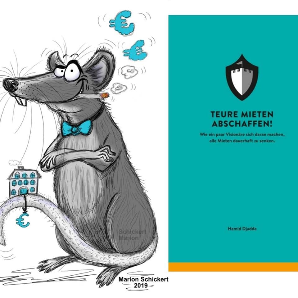 Sachbuchillustration „Spekulanten“ : Teure Mieten Abschaffen!