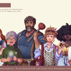 Display of different Characteres from the game