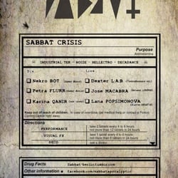 FLYER for SABBAT PARTY Berlin