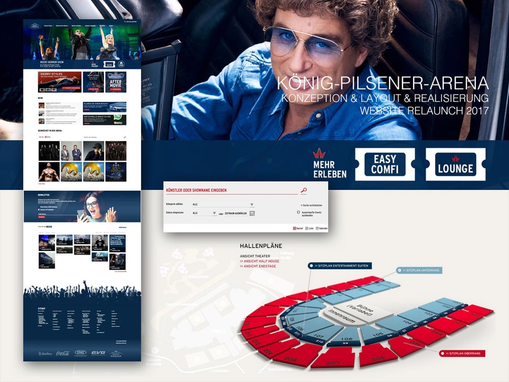 Website König-Pilsener-ARENA