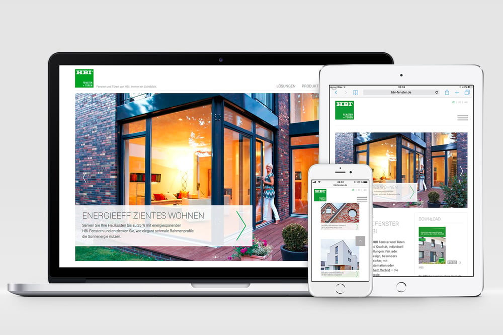 Website HBI Fenster & Türen