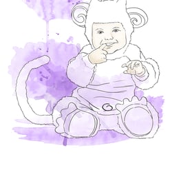 Baby Book Illustration – Photoshop