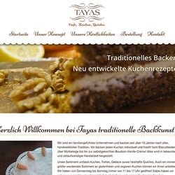 Webdesign und Entwicklung – Tayas Backkunst