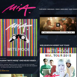 MIA. Webseite (custom cms)