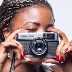Young refugee from Nigeria photographed in Munich, Germany