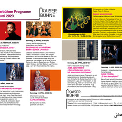 Flyer Halbjahresprogramm Kaiserbühne