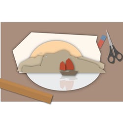 Japaner Flatgrafik