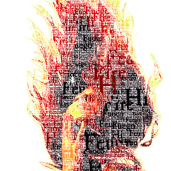 Elementplakat Feuer