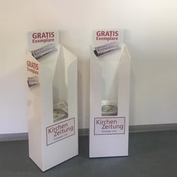 Dispenser für Printmedien für die KirchenZeitung