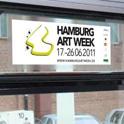 Ein Scheibenplakat im HVV