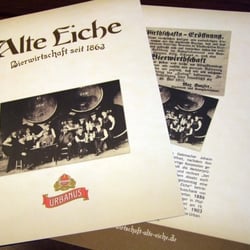 Alte Eiche – Einleger Getränkekarte