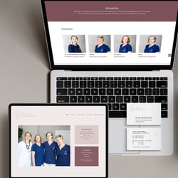 Corporate Design für Arztpraxis am Gemeindepark – Übersicht Website