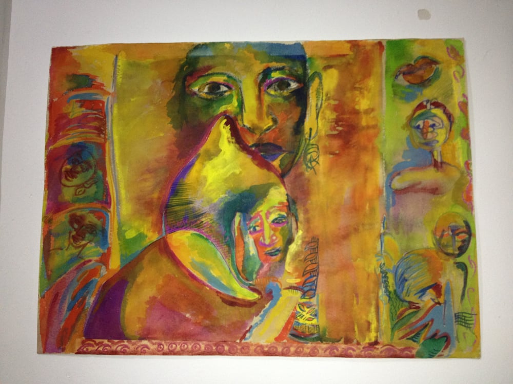 mixed media, works on paper, „50 × 70“