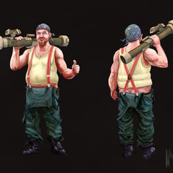 Bazooka Bob – Character Design