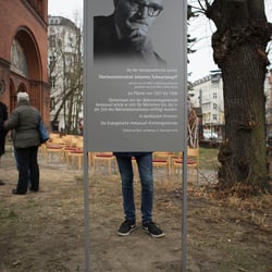 Gedenktafel für Pfarrer Johannes Schwartzkopff