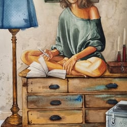 Illustration mit Aquarellfarben