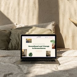 Desktop-Ansicht der Website