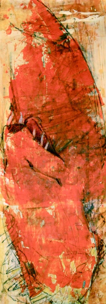 42,5 × 15,2 cm, Mischtechnik