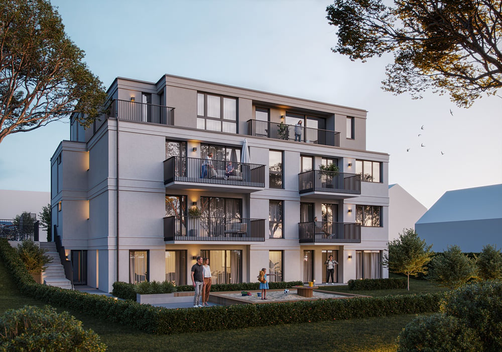 Rückseite des Hauses