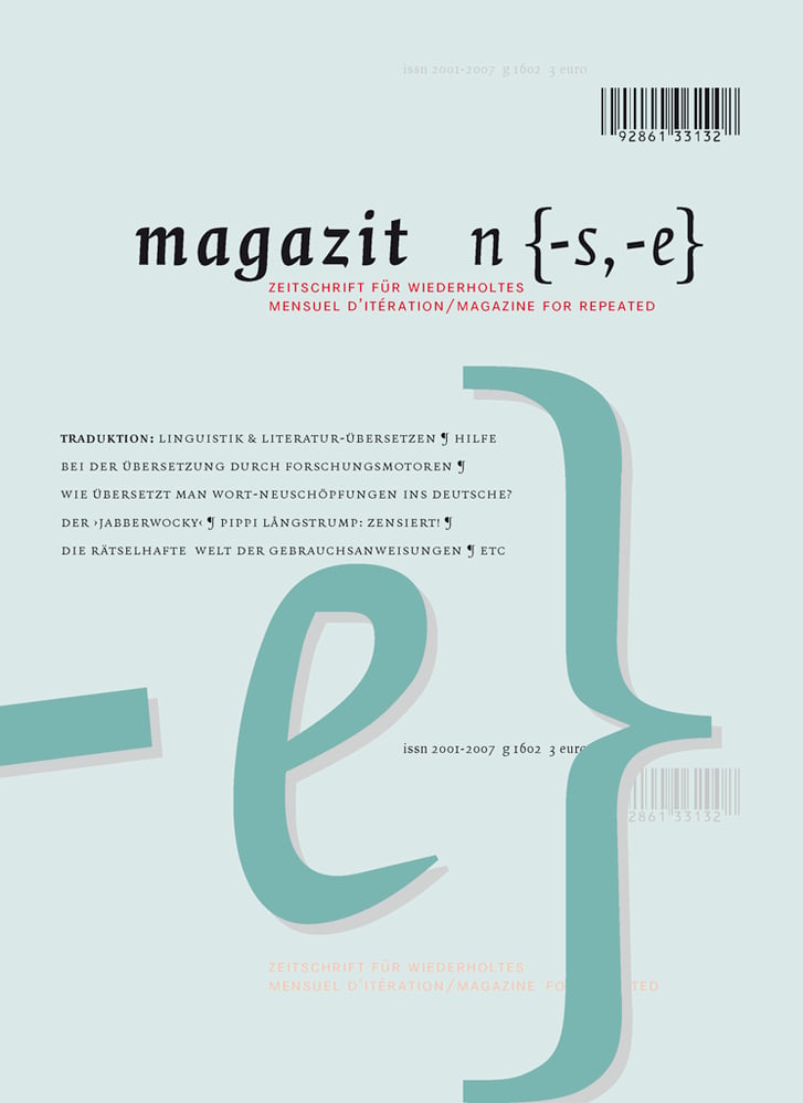 Titelblatt Ausgabe „Traduktion“