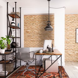 A bedroom, work space or a combination of both