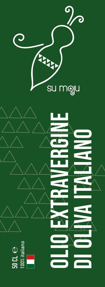 Olio extravergine di oliva italiano, Etikett