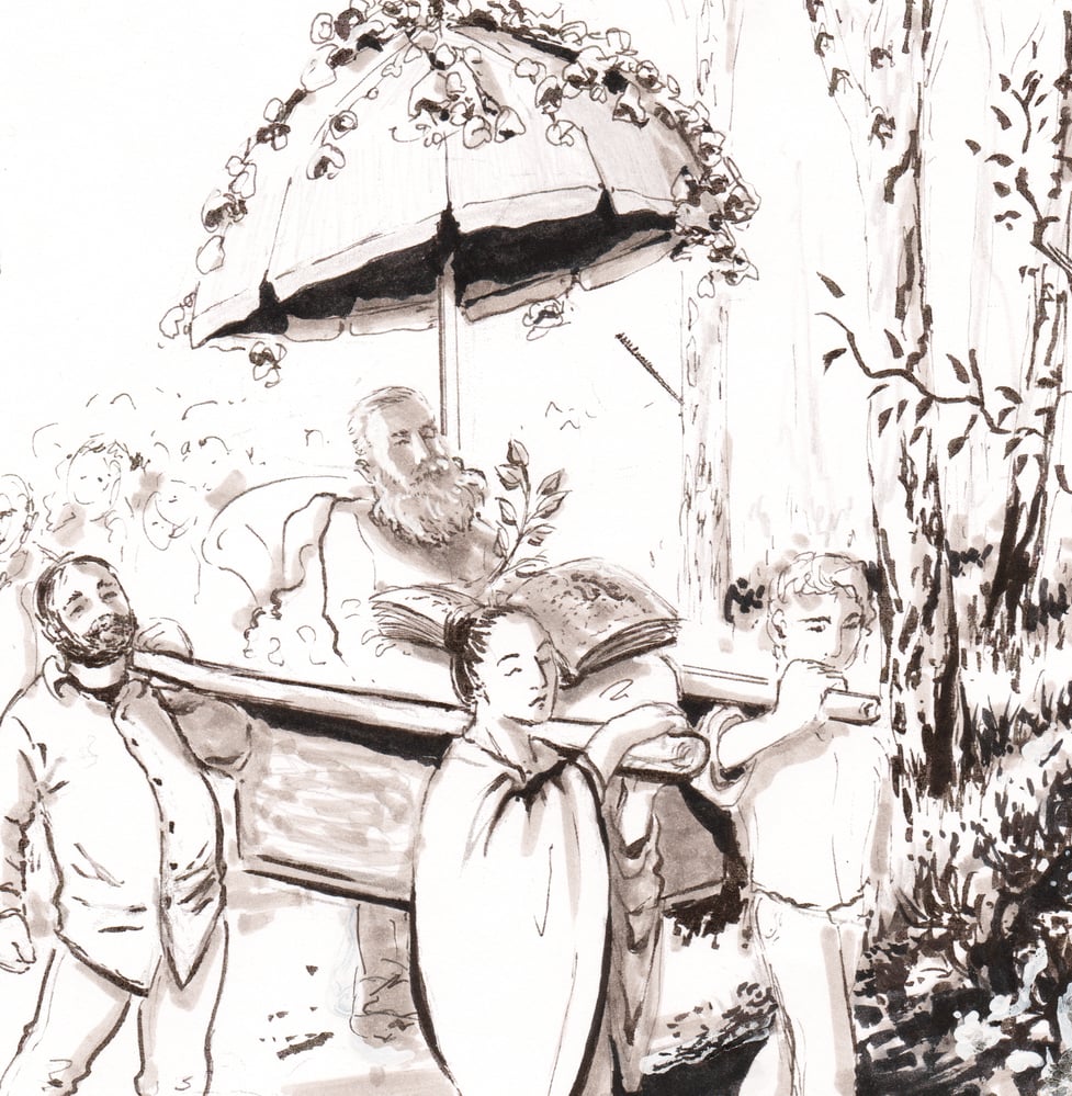 Festzug der Mykologen – Botaniker – Detail 2