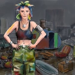 Storyboard-Illustration Abfallamt Wiesbaden